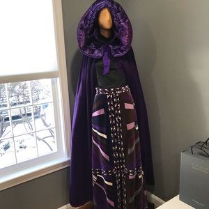 Emilio Pucci vintage velvet maxi skirt. Sz 12.